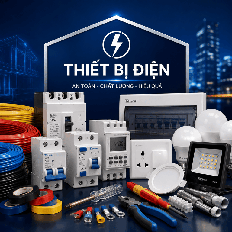 Minh họa nhóm thiết bị điện tại Hiền Hương